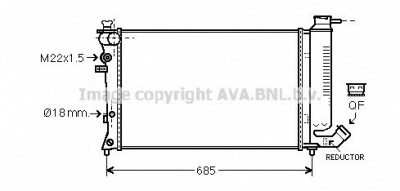 AVA QUALITY COOLING cn2199 -  Радиатор, охлаждение двигателя